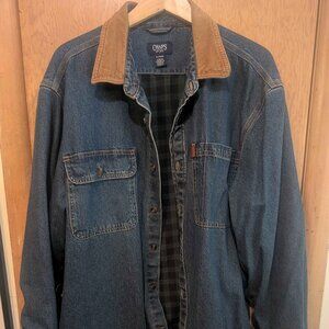 Chaps Flannel Lined Jean Jacket | US XL